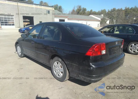2005 Honda Civic Vp from USA, damaged, VIN 2HGES163251H54348